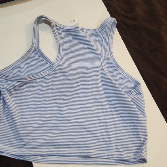 Wild Fable Light Blue Striped Tank Top - Picture 3 of 4